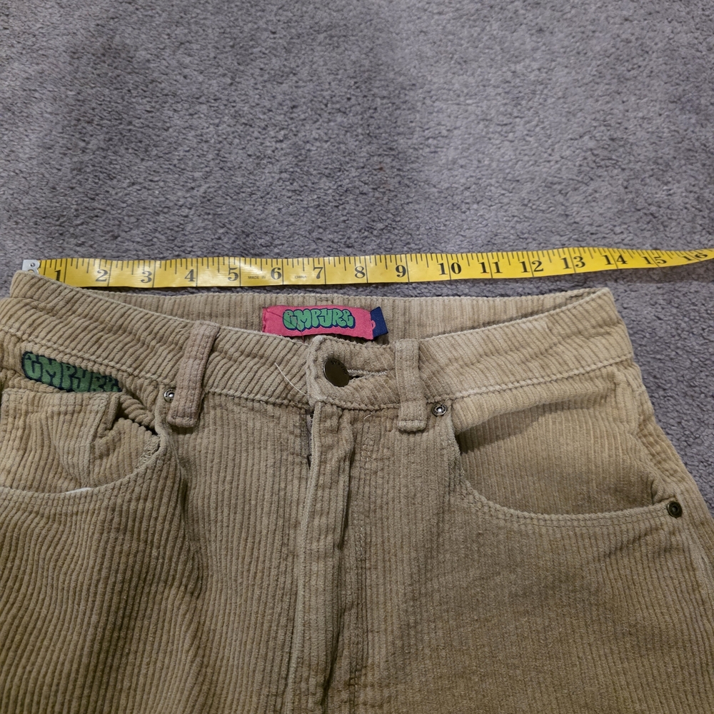 Empyre Y2K Beige Corduroy High Rise Jeans Skate Pants Size 0 - Picture 9 of 9